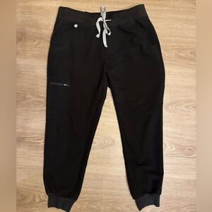 FIGS Women’s Zamora Jogger Technical Scrub Pants Black Medium Petite MP